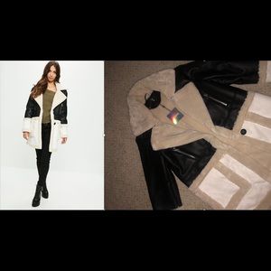 Black Premium Faux Shearling Jacket